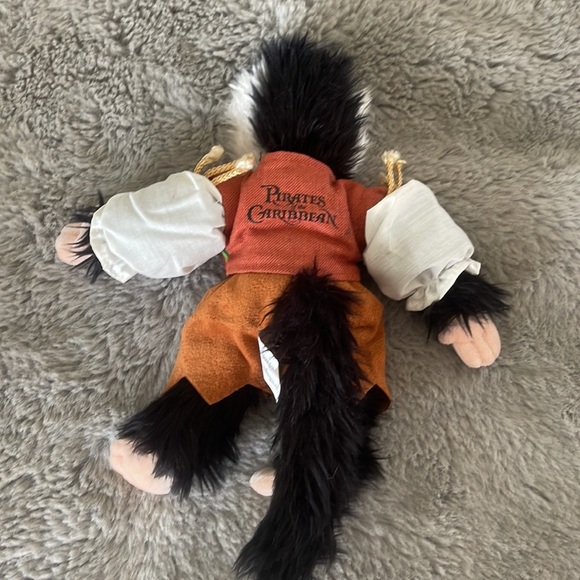 Disney Pirates of the Caribbean Jack Plush Toy Monkey 10” - Picture 3 of 6